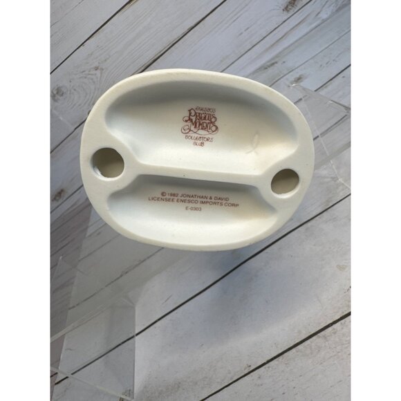 Precious Moments 1983 Collectors Club Let Us Call This Club To Order E-0303 Figu - Picture 11 of 11